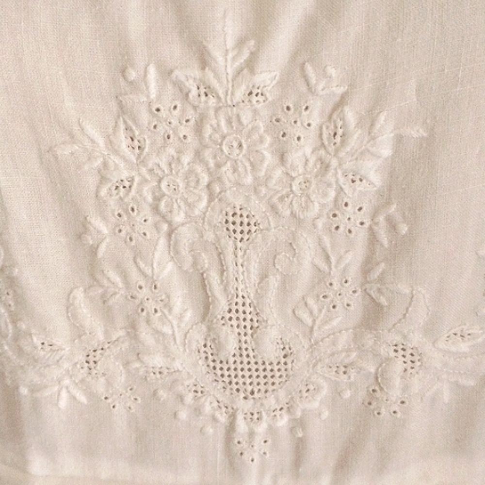 Karin Stevens White Cotton Blend Dress - Picture 3 of 11